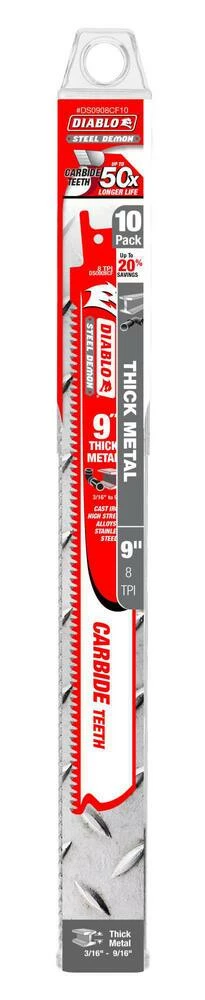 Best Sale 😉 Diablo Tools Steel Demon™ 9 in. 8 TPI Reciprocating Saw Blade (Pack of 10) 🛒 5 Best Sale 😉 Diablo Tools Steel Demon™ 9 in. 8 TPI Reciprocating Saw Blade (Pack of 10) 🛒 - Image 3