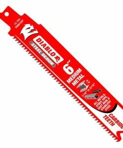 New 😀 Diablo Tools Demon 6 in. 10 TPI Carbide Tip Medium Metal Cutting Reciprocating Saw Blade (10 Pack) 🌟