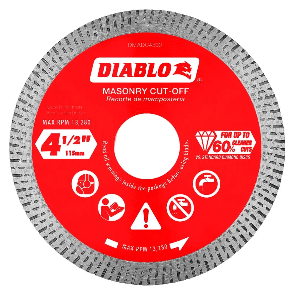 Hot Sale β¨ Diablo Tools 4-1/2 in. Masonry Cutting Cut Off Disc π 3 Hot Sale β¨ Diablo Tools 4-1/2 in. Masonry Cutting Cut Off Disc π