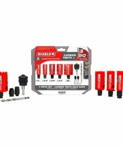Coupon 🎁 Diablo Tools 3/8 x 2 in. Hole Saw Kit 9 Piece 🎁