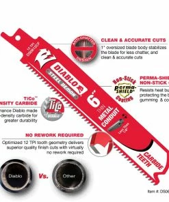 Best deal 🛒 Diablo Tools Steel Demon™ 6 in. 12 TPI Reciprocating Saw Blade (Pack of 3) 😍 9 Best deal 🛒 Diablo Tools Steel Demon™ 6 in. 12 TPI Reciprocating Saw Blade (Pack of 3) 😍 -Diablo Tools Sales Query 527