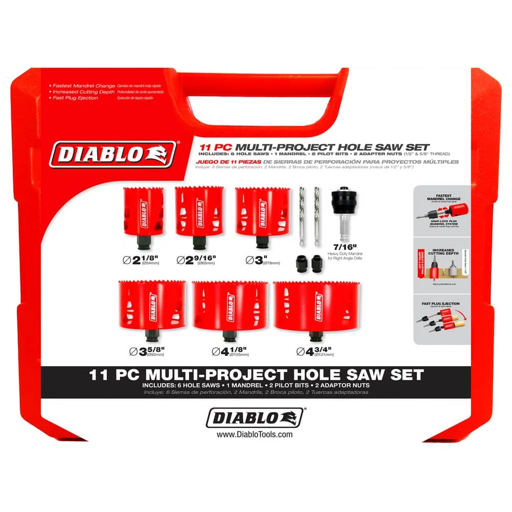 New β Diablo Tools 4-3/4 in. Hole Saw Kit 11 Piece π₯° 3 New β Diablo Tools 4-3/4 in. Hole Saw Kit 11 Piece π₯°